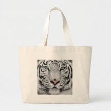 Tigre blanc sacs en toile