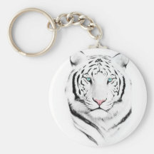 Tigre blanc sibérien porte-clés