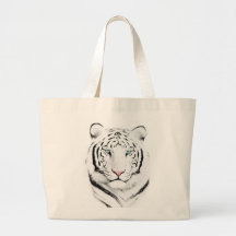 Tigre blanc sibérien sac en toile