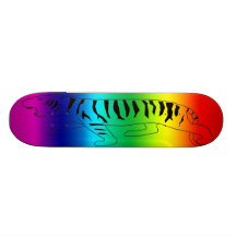 TIGRE D'ARC-EN-CIEL SKATEBOARDS PERSONNALISÉS