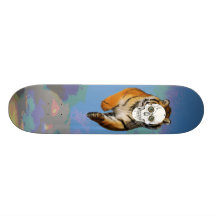 Tigre de Skulled Planches À Roulettes Customisées