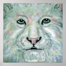 Tigre en pastel poster