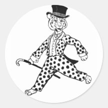 Tigre portant le costume repéré autocollants