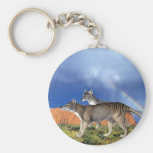 Tigre tasmanien Keychain Porte-clés