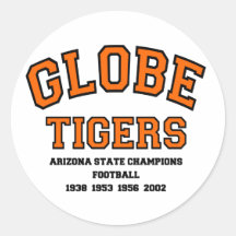 Tigres de globe adhésif