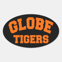 Tigres de globe autocollant