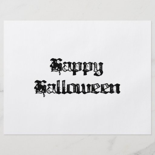 Timbre gothique Halloween heureux Prospectus