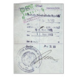 Timbres de visa et d'entrée d'Allemagne de l'Est c Cartes De Vœux