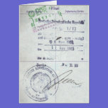 Timbres de visa et d'entrée d'Allemagne de l'Est c cartes
