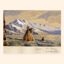 Tipi des Indiens d'Ute, Salt Lake City cartes postales