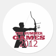 Tir à l'arc 2012 de jeux d'été autocollants