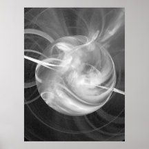 Tissage d'une étoile dans -2009 noir et blanc posters