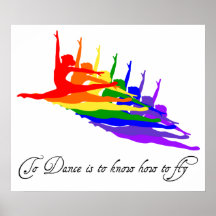 To dance is to know how to fly print / poster