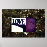 Toile <3 d'amour posters