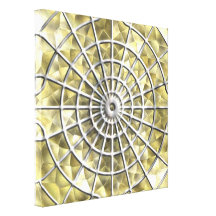 Toile d'araignée d'argent et d'or impression sur toile