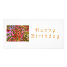 Toile d'araignée de joyeux anniversaire photocarte customisée
