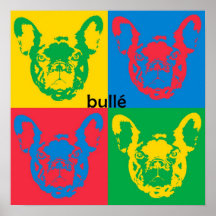 Toile de bouledogue français poster