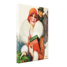 TOILE DE CRU DE VACANCES DE CLIENTS DE NOËL IMPRESSION SUR TOILE
