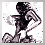 Toile d'éclaboussure de flamenco - customisée posters