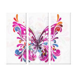 Toile décorative de papillon de bijou impressions sur toile