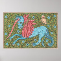 Toile énorme de lustre de licorne affiches