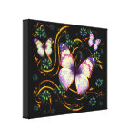 Toile enveloppée par 6B d'art de papillon Impressions Sur Toile