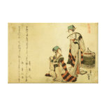 Toile enveloppée par moineau de Yoshiwara Impressions Sur Toile
