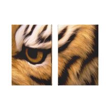 Toile enveloppée par oeil de tigre toile tendue sur châssis