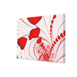 Toile enveloppée par spirale de coeurs impression sur toile