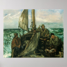 Toilers de la mer par Manet, impressionisme vintag Posters