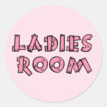 Toilettes pour dames adhésifs ronds