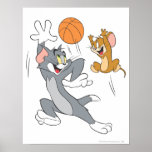 Tom et basket-ball 1 de Jerry Posters