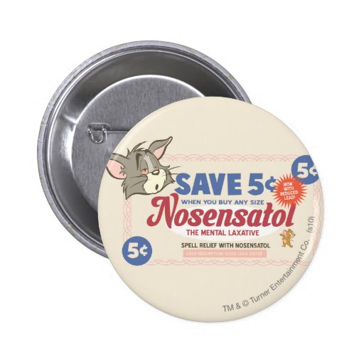 Tom et bon de Jerry Nosensatol Badge Avec Épingle