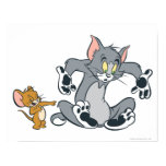 Tom et chat noir de patte de Jerry posters