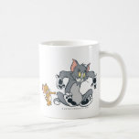 Tom et chat noir de patte de Jerry tasses