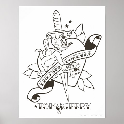 Tom et ennemis pour toujours 1 de Jerry Poster