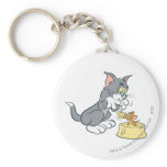 Tom et Jerry alimentent le chat porte-clés