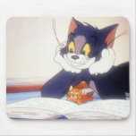 Tom et Jerry ont lu un livre tapis de souris