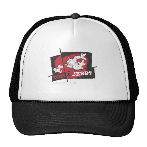 Tom et Jerry rouges et noirs Casquettes