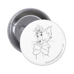 Tom et Jerry sur la tête badges publicitaires