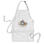 Tom et Jerry sur le coussin tabliers