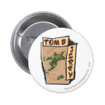 Tom et Jerry sur un divan bronzage badges publicitaires