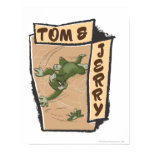 Tom et Jerry sur un divan bronzage posters
