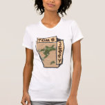 Tom et Jerry sur un divan bronzage t-shirts