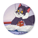 Tom et livre de lecture de Jerry dédicacé magnets