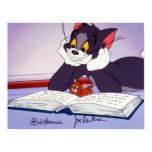 Tom et livre de lecture de Jerry dédicacé posters