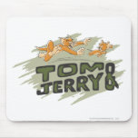 Tom et logo de chasse de Jerry tapis de souris