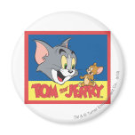 Tom et logo de Jerry plat magnets