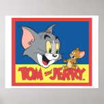 Tom et logo de Jerry plat Posters