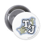 Tom et logo de Jerry T&J badges publicitaires